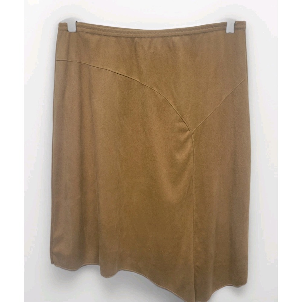 Vintage Wet Seal Y2K Whimsy Faux Suede Western Asymmetrical Womens Skirt Large